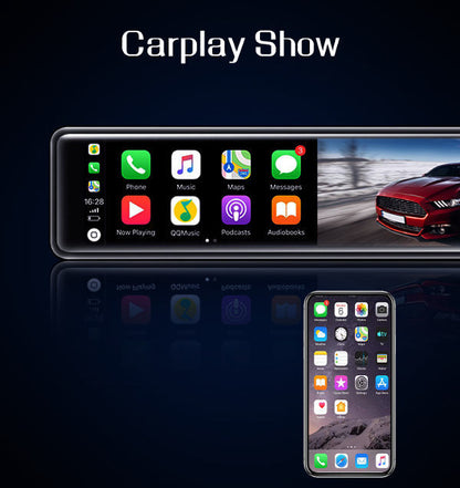 CÁMARA DE TABLERO DE ESPEJO COMPATIBLE CON APPLE CARPLAY Y ANDROID AUTO SmartReflect Pro™