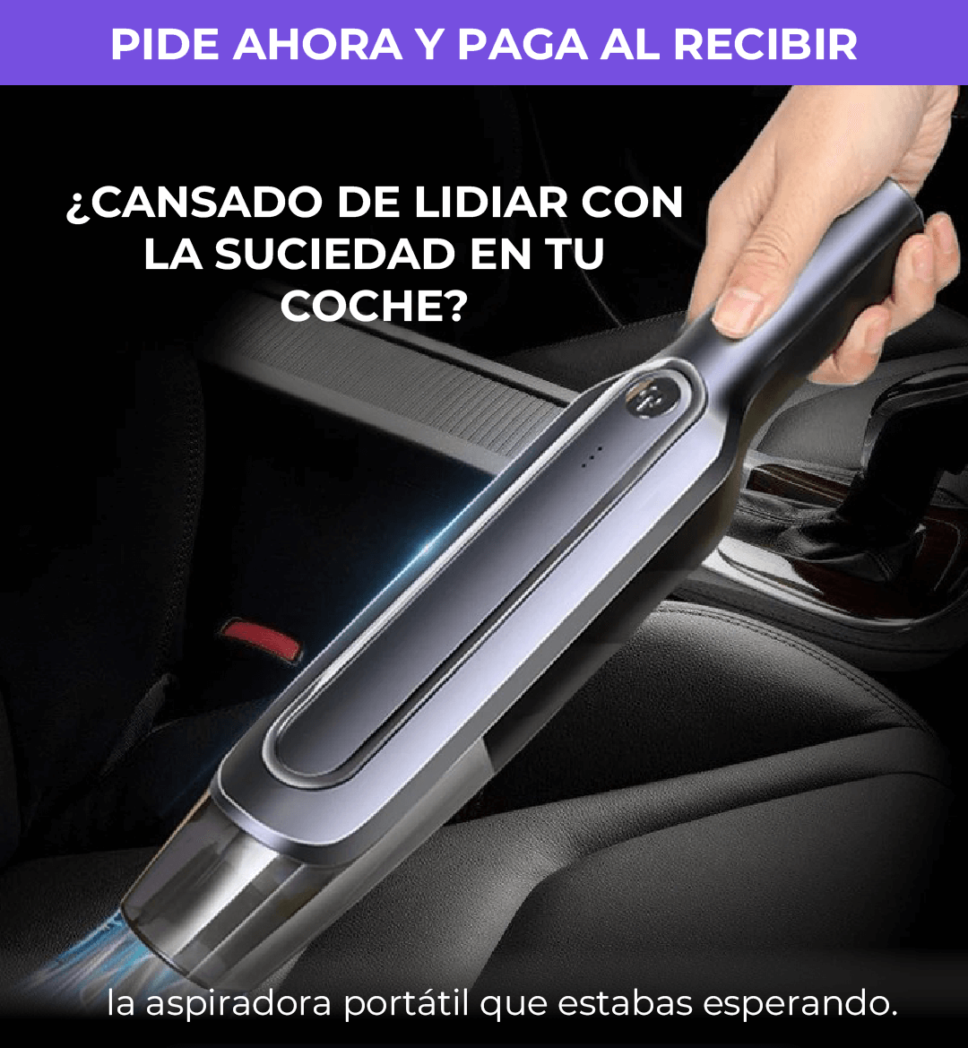 Aspiradora portátil CarClean Pro + ENVIO GRATIS