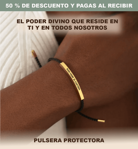 Pulsera Protectora "Dios tiene el control" + ENVIO GRATIS