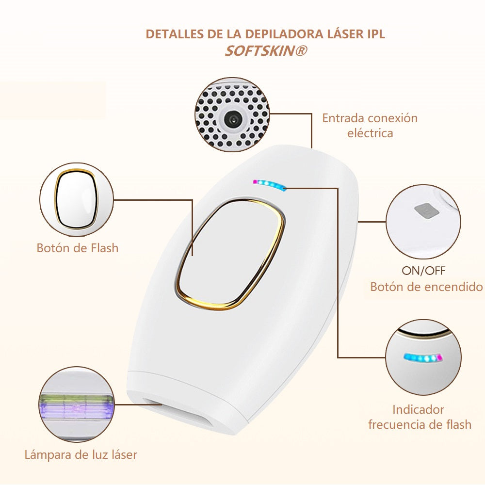 DEPILADORA SOFTSKIN® TECNOLOGÍA IPL + ENVÍO GRATIS