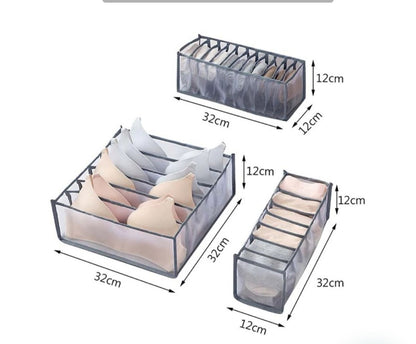 COMBO ORGANIZADORES KIT x3  ROPA INTERIOR