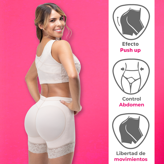 PANTY SHORT LEVANTA COLA MOLDEADOR DE ABDOMEN + ENVÍO GRATIS ✈